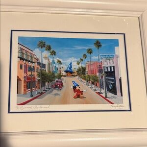 Larry Dotson Mickey Mouse Hollywood Boulevard Art Print-no frame included